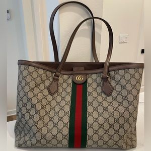 GUCCI OPHIDIA GG MEDIUM TOTE